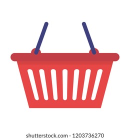 shopping basket isolated icon
