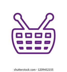 shopping basket isolated icon