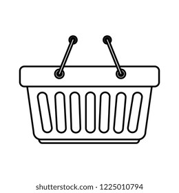 shopping basket isolated icon