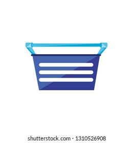shopping basket isolated icon