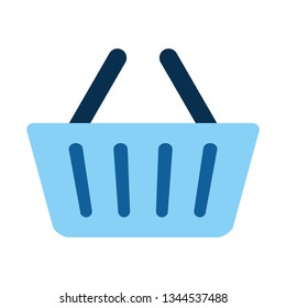 shopping basket isolated icon