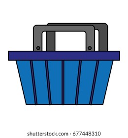shopping basket isolated icon