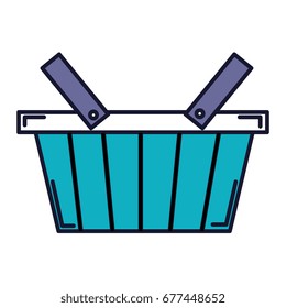 shopping basket isolated icon