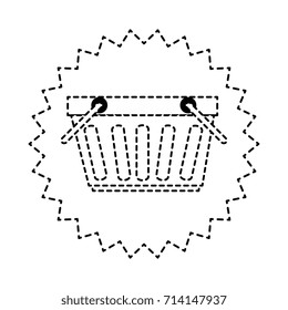 shopping basket isolated icon