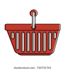 shopping basket isolated icon