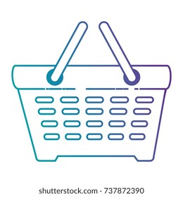 shopping basket isolated icon