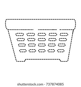 shopping basket isolated icon