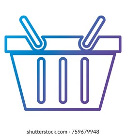 shopping basket isolated icon