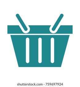 shopping basket isolated icon