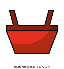 shopping basket isolated icon vector illustration design