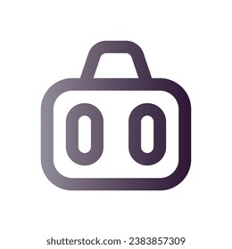 logotipo del icono de gradiente de la línea de la cesta de compras para sitio web, aplicación, impresión, documento, diseño de afiches, etc., Adecuado para diseño web, logotipo, aplicación