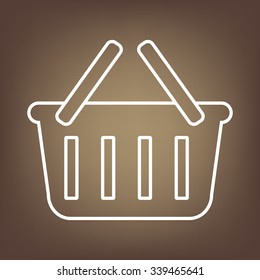 Shopping basket line icon
