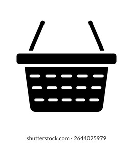 Cesta de la compra, icono lineal. Línea con trazo editable. Signo de estilo lineal para uso Diseño web, logotipo. Ilustración de símbolo