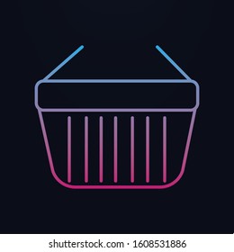 Shopping basket nolan icon. Simple thin line, outline vector of shopping icons for ui and ux, website or mobile application