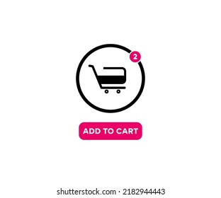 Shopping basket, online shopping, e-commerce add to cart logo design. Shopping business technology internet concept vector design and illustration.