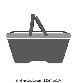 Shopping basket in perspective