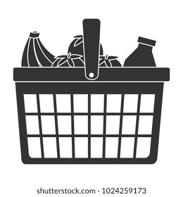 shopping basket with products