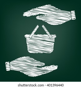 Shopping basket sign