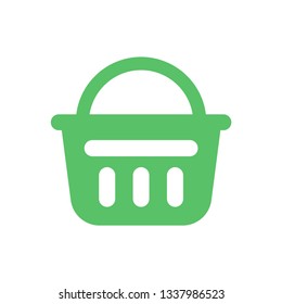 Shopping basket sign icon vector