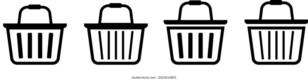 shopping basket store icon. Supermarket symbol. Commercial sign.  Buy on market or supermarket. Shop cart symbol. Buy buttons. Delivery Concept