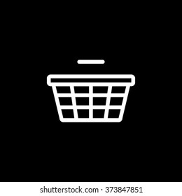 Shopping Basket Subtract / Remove Item Thin Line Single Icon