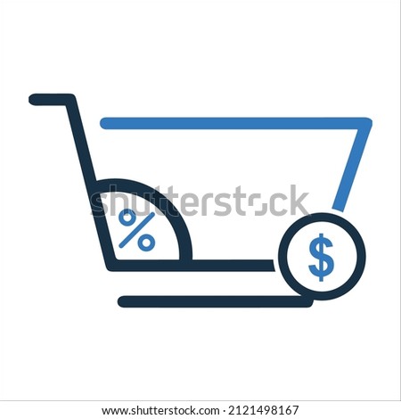 Shopping basket or Subtraction  icon