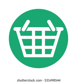 Shopping basket symbol icon vector illustration graphic design