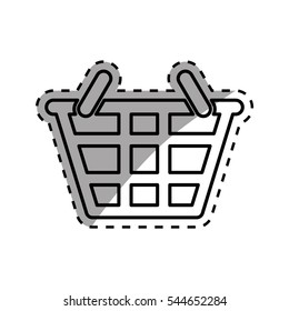 Shopping basket symbol icon vector illustration graphic design
