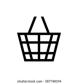 Shopping basket symbol icon vector illustration graphic design