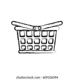 Shopping basket symbol icon vector illustration graphic design