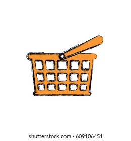 Shopping basket symbol icon vector illustration graphic design