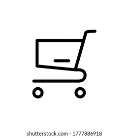 Shopping basket and trolley cart icons