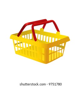 shopping basket vector