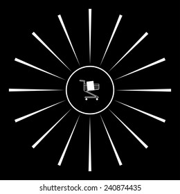 Shopping basket, vector, EPS 10