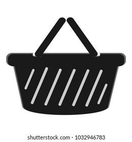 Shopping basket vector icon