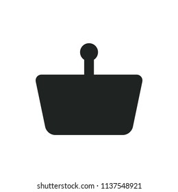 shopping basket vector icon