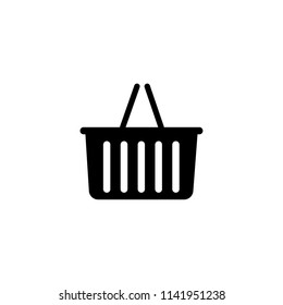 Shopping basket vector icon