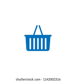 Shopping basket vector icon