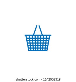 Shopping basket vector icon
