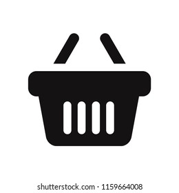 Shopping basket vector icon