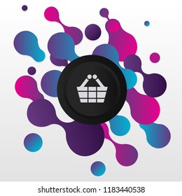 Shopping basket vector icon
