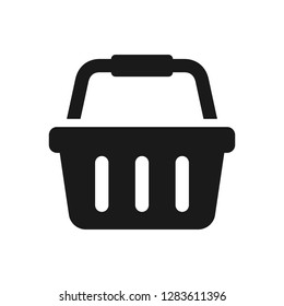 Shopping basket vector icon