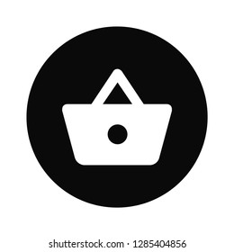 Shopping basket vector icon