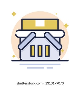 Shopping Basket Vector Icon