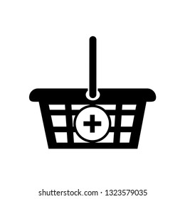 Shopping basket vector icon