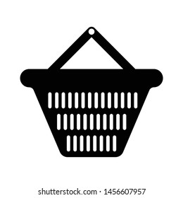 shopping basket vector icon