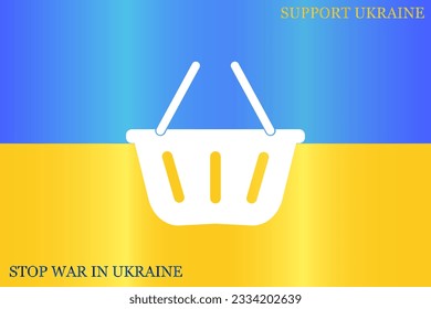 Shopping basket. Vector shopping basket icon.