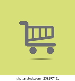 Shopping basket vector icon