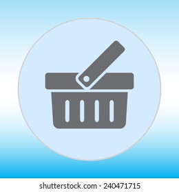 Shopping basket vector icon 