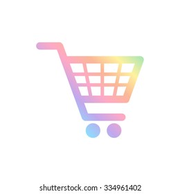 shopping basket  - vector icon